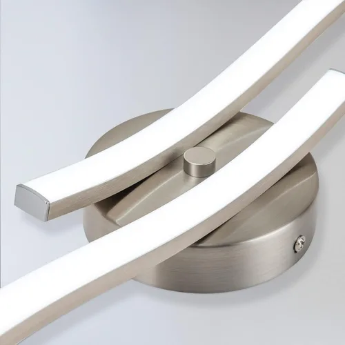 Vista 6 de EDISLIVE Moderna lámpara de techo LED regulable curva, 2 luces de 22.5 pulgadas, lámpara de techo minimalista LED empotrada para dormitorio
