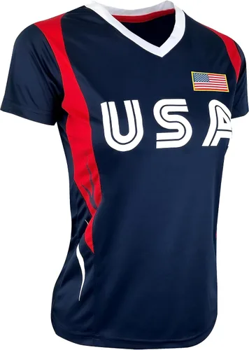 Vista 2 de Icon Sports Camisa US Alex Morgan para mujer, tallas adultas USWNTPT.