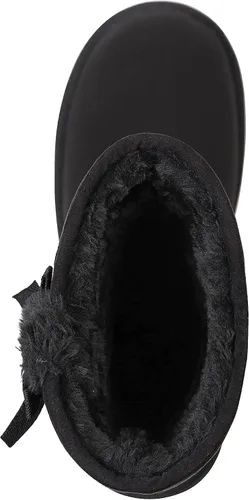 Vista 6 de KRABOR Womens Suede Snow Boots Mid-Calf Winter Shoes with Side Bows