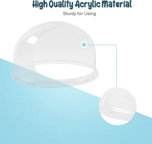 Vista 2 de ROVSUN Cubierta de escudo de burbujas para máquina de algodón de azúcar, cúpula de 21 pulgadas para máquina comercial de hilo dental transparente