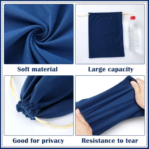 Vista 2 de Kingdder 6 bolsas de almacenamiento de juguetes de microfibra con cordón de microfibra para adultos, bolsas de regalo para el día de San Valentín