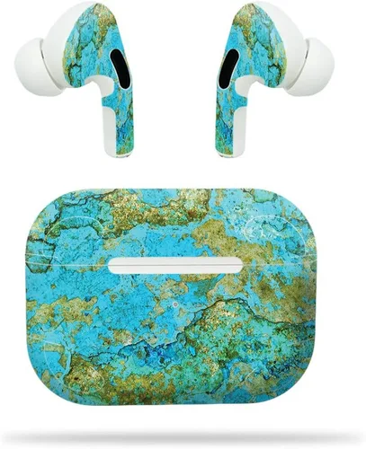 Vista 6 de MightySkins - Compatible con Apple Airpods Pro - Mármol ámbar Funda protectora de vinilo duradera y única Fácil de aplicar, quitar y cambiar