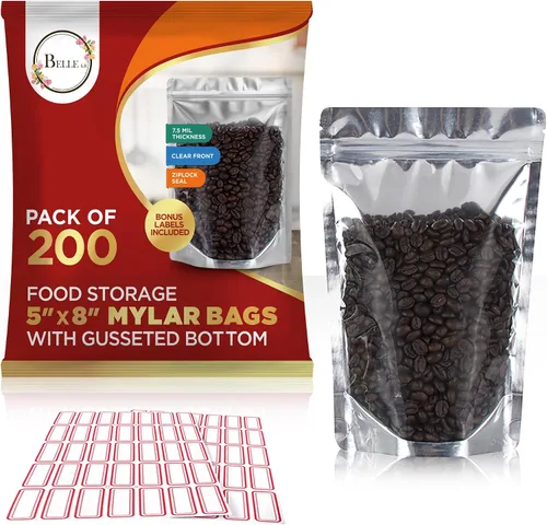 Vista 11 de BELLE KR® Bolsas pequeñas de Mylar de 3 x 5 para dulces liofilizados, paquete de 200 a 4 mil de grosor, bolsas transparentes de Mylar con ventana
