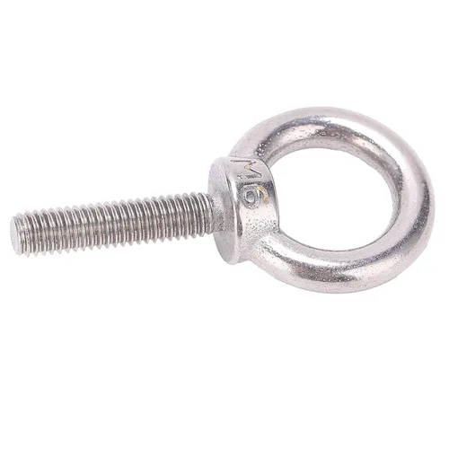 Vista 8 de Perno de ojo M6, pernos de ojo de elevación de maquinaria de acero inoxidable, pernos roscados de elevación de tornillo de anillo redondo, hardware