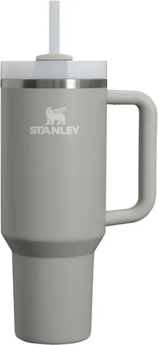 Vista 131 de STANLEY Quencher H2.0 Vaso Térmico con asa y pajilla, 64 onzas, tapa Flowstate de 3 posiciones, gran capacidad para viajes y deportes, vaso de acero