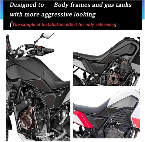 Vista 6 de Fuel Tank Gasket Non-Slip Side Fuel Tank Stickers Pad Stickers for Yam&aha Tenere 700 Rally T700 Tenere700 XTZ T 700 2019-2022