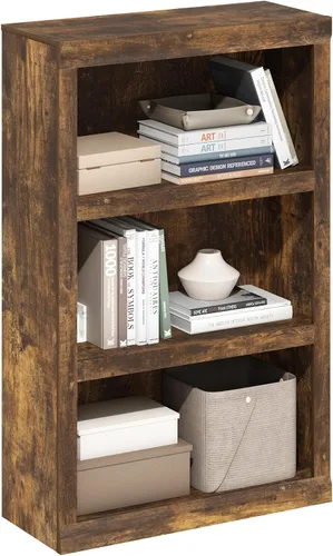 Vista 41 de Furinno LUDER - Estantería de libros, estantería moderna de 2 niveles, estantería abierta de 9 x 16 x 21, para sala de estar, dormitorio, oficina