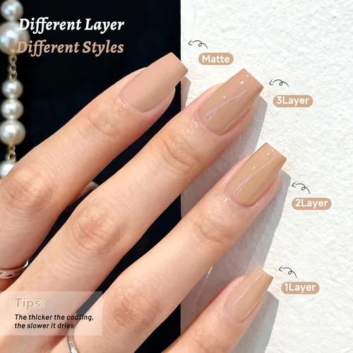 Vista 50 de OpenLive Esmalte de uñas negro de 0.6 fl oz, gran volumen, secado rápido, secado rápido y de larga duración, arte de uñas de color para bricolaje