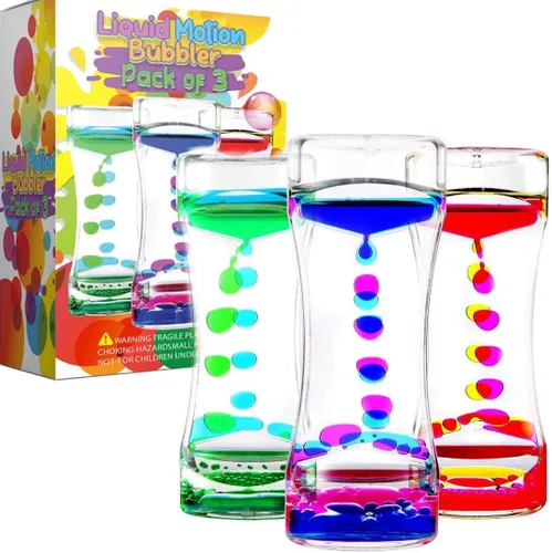 Vista 7 de Liquid Motion Bubbler - Temporizador sensorial, 2 minutos, gran juguete sensorial calmante de burbujas para niños con autismo, TDAH, ansiedad