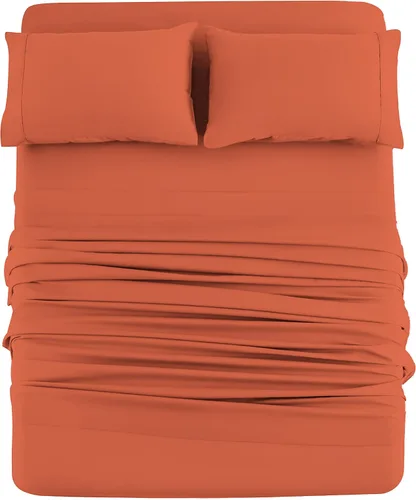 Vista 18 de Mohap Juego de sábanas de 3 piezas, microfibra cepillada de 1800 hilos - Ropa de cama lujosa, suave y transpirable para todas las estaciones