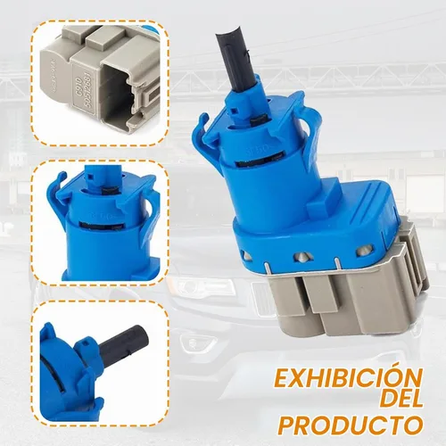 Vista 6 de Interruptor de luz de freno, interruptor de modificación de pedal de freno estándar Plug and Play de 4 pines, reemplazo impermeable y resistente al