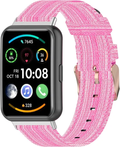 Vista 18 de Senter Correas de repuesto de nailon suave de liberación rápida para Huawei Watch Fit 2 Smart Watch