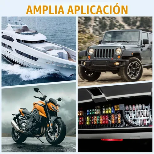 Vista 7 de Paquete de 10 grifos de fusibles para automóvil de 12 V