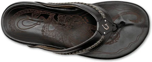 Vista 5 de OLUKAI Men's Mea Ola Leather Beach Sandals
