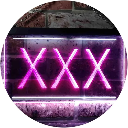 Vista 9 de ADVPRO XXX - Letrero de neón LED de doble color iluminado para adultos, color azul y rojo, 12 x 8.5 pulgadas, st6s32-i0791-br