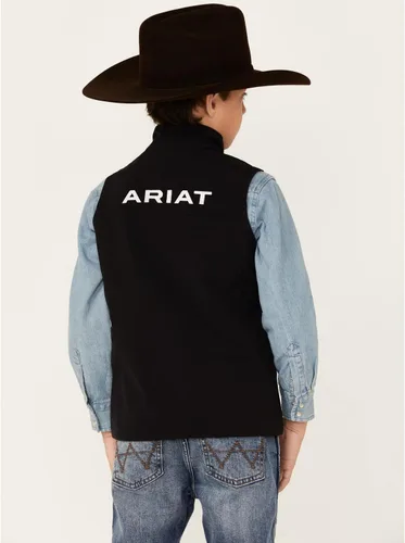 Vista 4 de Ariat Unisex Youth New Team Softshell Chaleco, Negro