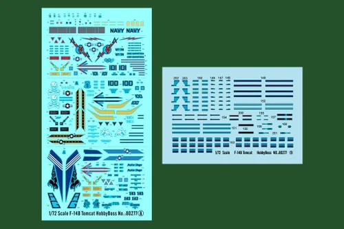 Vista 3 de Hobby Boss HY80277 F-14B Tomcat Kit de construcción de modelo de avión