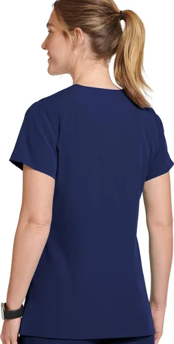 Vista 2 de Jockey Camisa médica cruzada con cuello en V WOV para mujer