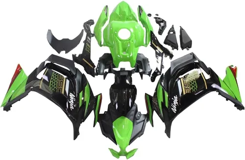 Vista 10 de Carenado negro mate apto para Kawasaki Ninja 650 EX650 2020-2025 001 Negro Mate