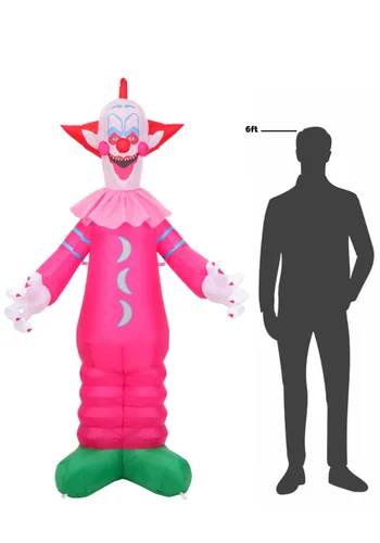 Vista 10 de Decoración Inflable 7FT Slim Killer Klowns from Outer Space Multicolor