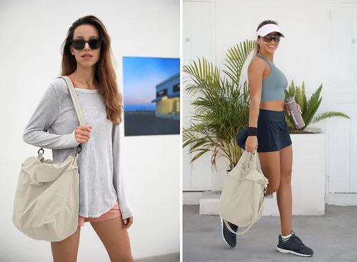 Vista 6 de ODODOS Bolsas Hobo Multi 2.0 de 19L con 2 correas para mujer, bolsos de mano, bolsos cruzados
