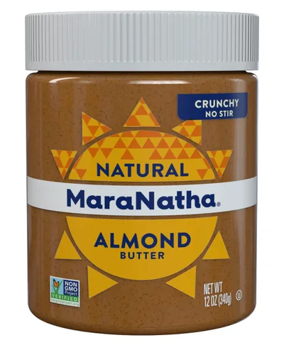 Vista 11 de MaraNatha Mantequilla de almendras cremosa natural, sin revuelta, tarro de 12 onzas
