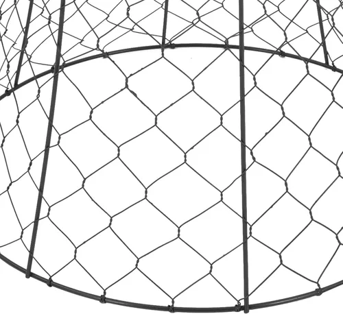 Vista 7 de Paquete de 5 Cloches de alambre de pollo para jardín, 12.99 pulgadas de profundidad x 15.75 pulgadas de alto, protectores y cubiertas de plantas