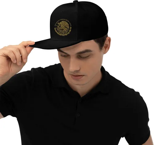 Vista 7 de Sombreros de béisbol personalizados para hombres y mujeres, ajustable, personalizable, gorra de béisbol de ala plana, sombrero de hip hop