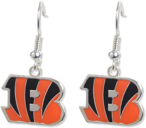 Vista 17 de aminco NFL - Aretes colgantes con logotipo de la NFL para mujer