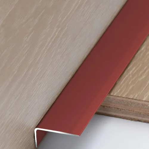 Vista 13 de IBOWZ Protector de nariz de escalera, borde de escalera, tiras de perfil de transición de piso para tablero de madera de vinilo, barra de moldeo