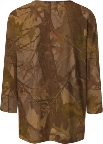 Vista 2 de Túnica de otoño, a la moda, para mujer, versátil, casual, cuello redondo, manga tres cuartos, impresa, top 2023 de moda para mujer