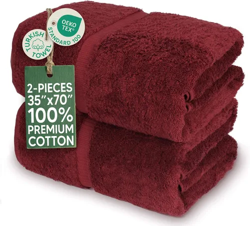 Vista 39 de Towel Bazaar Juego de toallas de 8 piezas, 100% algodón turco, color negro