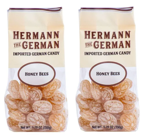 Vista 2 de Hermann the German Hard Candy - Importado - Paquete de 2 (limón)