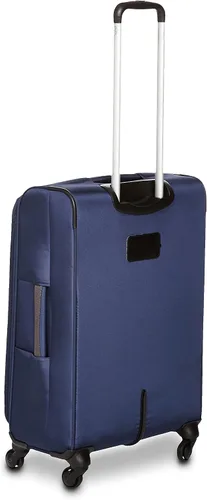 Vista 4 de Tienda Basics Maleta de equipaje giratoria de mano Softside con ruedas, Azul marino, 30 pulgadas