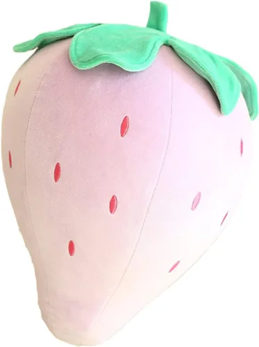 Vista 10 de Lindas almohadas de felpa de frutas para niños, de fresa, súper suaves, para niñas, juguetes (rosa, 7.8 pulgadas/7.9 in) Soft fruit plush pillow