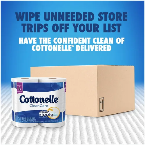 Vista 4 de Cottonelle Clean Care - Papel higiénico de doble rollo, 12 rollos, 190