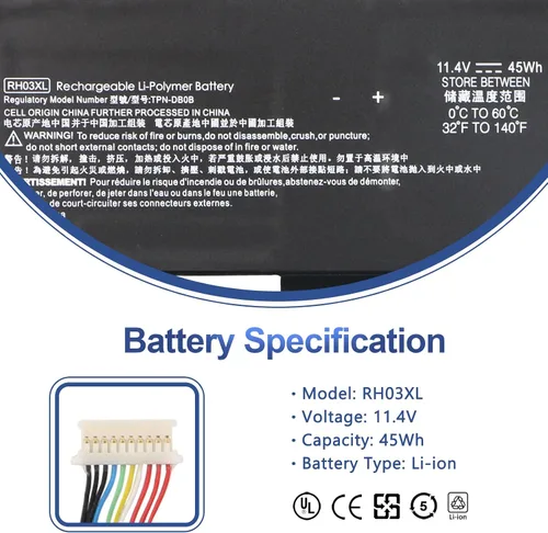 Vista 2 de ANTIEE RH03XL - Batería para portátil HP ProBook 630 640 650 430 440 445 450 G8 G9 G10 EliteBook 645 650 655 G9 G10 Series RHO3XL M02027-005 M011