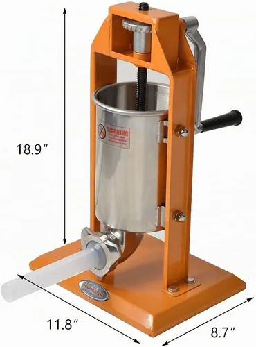 Vista 6 de Hakka - Embutidor de salchichas y máquina vertical de salchichas (7 libras/3 L)