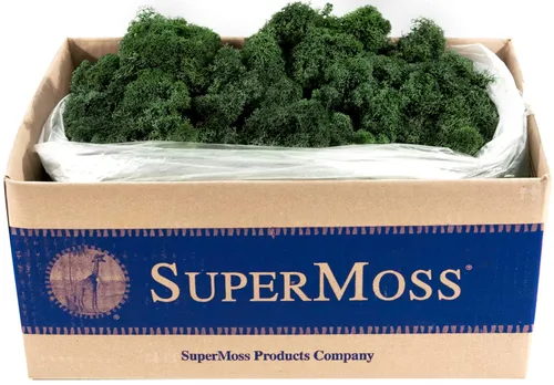 Vista 25 de SuperMoss 21786 Musgo de Reno Preservado Negro, Aprox. 3 lb Estuche a Granel