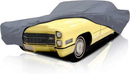 Vista 17 de USCarCover: Funda de coche de 5 capas para Cadillac CT4-V 2020-2026 Sedán 4 puertas, cobertura completa, ajuste semi personalizado, protección