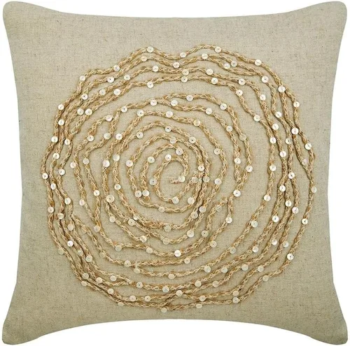Vista 15 de The HomeCentric Fundas de almohada decorativas beige de 12 x 12 pulgadas (11.8 x 11.8 in), encaje de yute y almohadas marroquíes para sofá