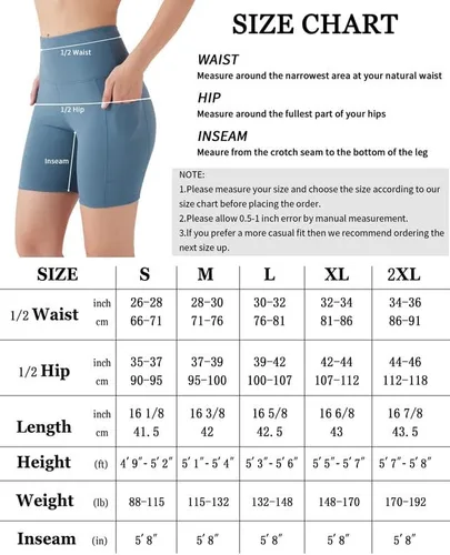 Vista 6 de YOGAFREE Pantalones cortos de ciclismo para mujer, cintura alta, pantalones cortos de entrenamiento elásticos en 8 direcciones, pantalones cortos