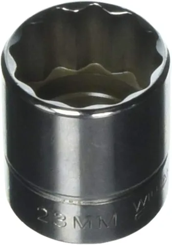 Vista 12 de Williams JHWB-1232 - Zócalo poco profundo de 3/8 pulgadas, SAE de 12 puntos, 1 pulgada, acabado cromado pulido