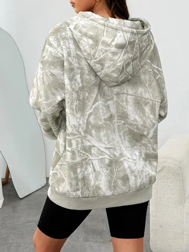 Vista 248 de Trendy Queen - Sudaderas extragrandes con capucha para mujer, suéteres de manga larga, sin botones, de vellón, de otoño, ropa de invierno