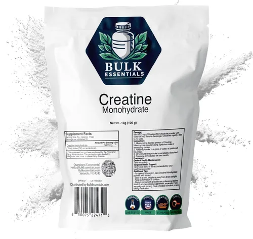 Vista 9 de Monohidrato de creatina micronizada 100% pura, sin sabor 8.82 oz, 50