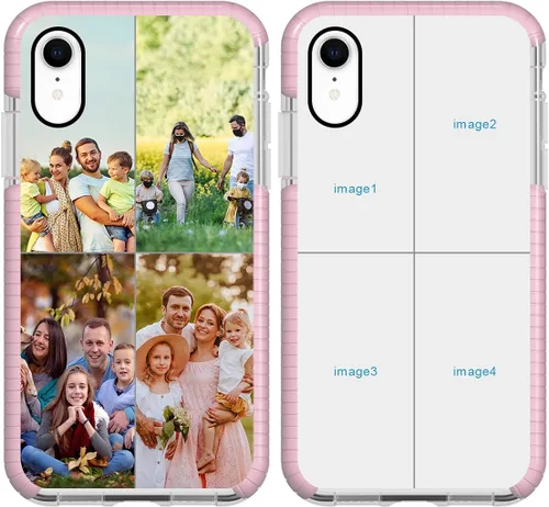 Vista 11 de Funda de teléfono personalizada para iPhone XR, diseño personalizado de fotos de collage de múltiples imágenes, resistente a los golpes, resistente