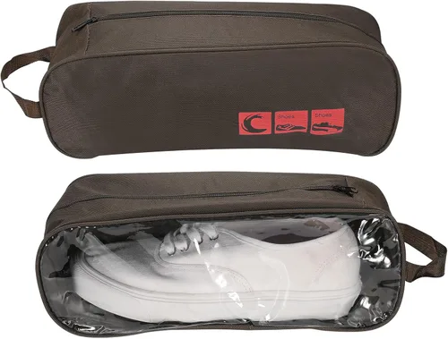 Vista 4 de PATIKIL Bolsas de zapatos de golf, bolsa organizadora de zapatos deportivos portátil, bolsa transpirable con cremallera para zapatos deportivos