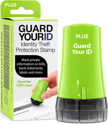 Vista 10 de Guard Your ID Advanced 2.0 Rodillos de goma para robo de identidad, borrador de dirección y prevención de seguridad (Paquete regular de 3, negro)