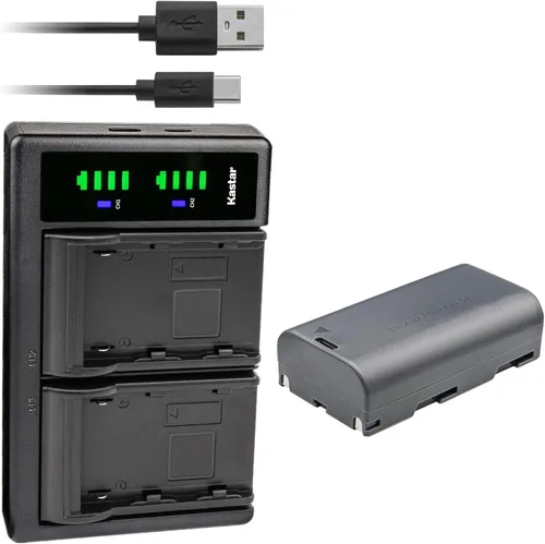 Vista 5 de Kastar Cargador de batería USB LTD2 compatible con Huepar 603CG/603CR, 603CG-BT 3D, 603BT-H 3D Bluetooth Conectividad Green Beam, DT03CG