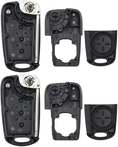 Vista 5 de Funda de repuesto plegable inteligente sin llave con control remoto para Kia Rio 2012-2014 2010-2013 Kia Soul 2012-2014 (2 piezas)